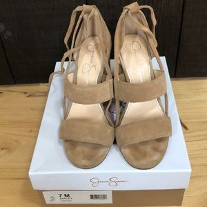 Jessica Simpson Barley Tie Ankle Heels